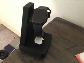 apple watch stand base - inset weights weighted 3d print model - Mito3D