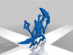 kurvinox kapitan bomba alien cartoon character polish 3d print model - Mito3D