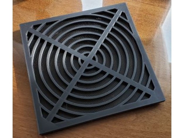 140mm magnetic fan grill filter 3D print model - Mito3D