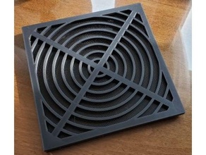 140mm magnetic fan grill filter 3d print model - Mito3D