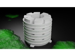 Necron thermo Plasma Generator dunkel Kreuzzug inspiriert Nekronen Kriegshammer 40k 3d print model - Mito3D