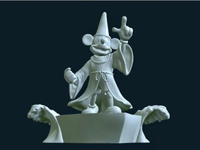 sorcier Mickey 3d print model - Mito3D