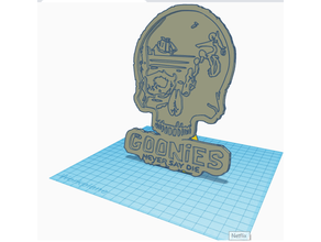 goonies desktop arte litofania 3d print model - Mito3D