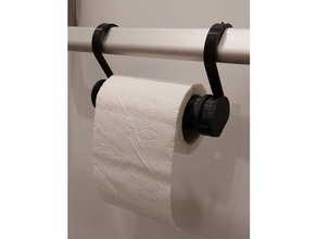 toilet paper hanger holder 3d print model - Mito3D