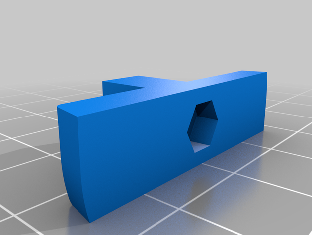 self-locking slatwall nut 3D print model - Mito3D
