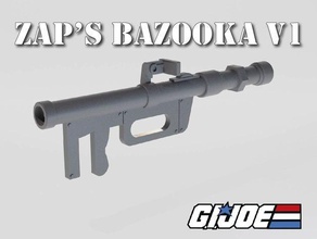 zap's bazooka v1 112 scale 6 inch action figure classified gijoe gi joe gun zap 3d print model - Mito3D