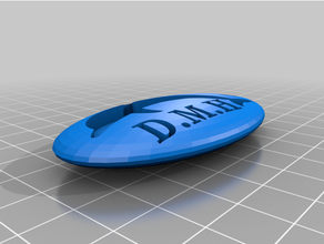 dez's golfinho chaveiro 3d print model - Mito3D