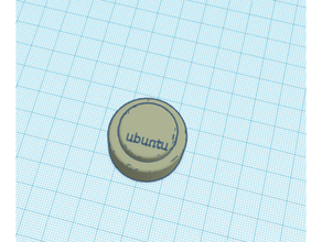 small usb holder ubuntu label 3d print model - Mito3D