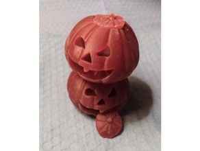 desktop mini jack 'o lantern halloween pumpkin holloween jack-o-lantern 3d print model - Mito3D