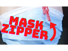 mask zipper coronavirus face mask facemask face mask clip mask mask clip surgical mask 3d print model - Mito3D