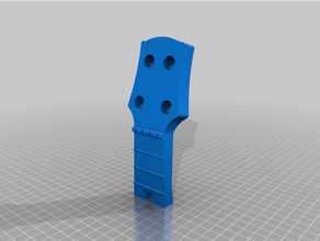 ukulele pescoço cauda andorinha 3d print model - Mito3D
