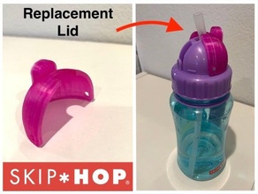 skip hop toddler sippy cup - replacement lid baby cracked water bottle 3d print model - Mito3D