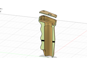 glasfl gel kestrel stick handle 3d print model - Mito3D