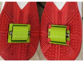 heelys roda suporte conjunto sapato patim rodas 3d print model - Mito3D