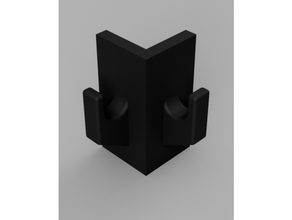 corner hook steel storage shelf st lreol fra harald nyborg varenr 1004 3d print model - Mito3D