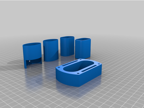 Tonarm Abstandshalter + Kabel Büchsen 3d print model - Mito3D