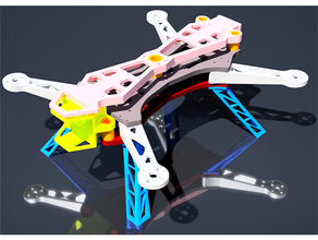 çift değiştirmek bıçak ağzı katlanabilir Quadcopter v10 kl Düzenle 3d print model - Mito3D