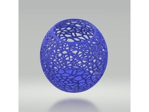 voronoi bowl bowl container pattern voronoi 3d print model - Mito3D