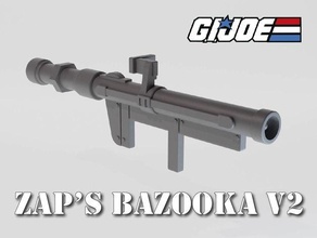 Zap 39 ın bazuka v2 112 ölçek 6 inç aksiyon şekil sınıflandırılmış gi Joe Gijoe tabanca silah 3d print model - Mito3D