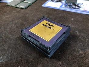 stackable cpu tray socket 4 p5 intel pentium chips 3d print model - Mito3D