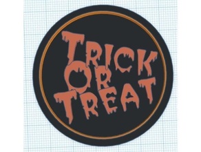 trick treat logo modular insert 3d print model - Mito3D