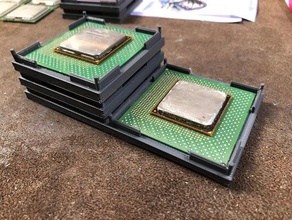 stapelbar Zentralprozessor Tablett Steckdose 423 Intel Pentium 4 Willamette Chips 3d print model - Mito3D