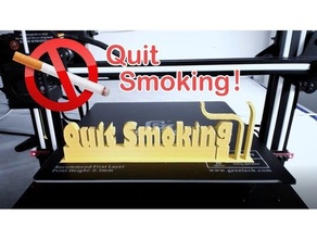 quit smoking 3d print model - Mito3D