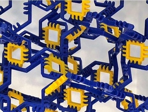 Gyroid Konstruktion einstellen setzt Hexagon Perspektive Quadrat Star Dreieck 3d print model - Mito3D