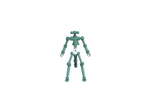 modibot alien action figure poseable stopmotion 3d print model - Mito3D