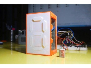 meccanico 7 segmento Schermo arduino magnete 3d print model - Mito3D