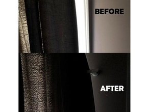 Blinder Vorhang Clips verhindern Licht Leckage 3d print model - Mito3D