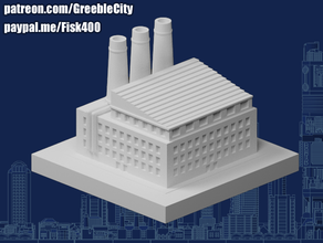 greeblecity cement factory 3d print model - Mito3D