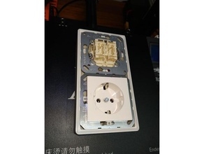 scatola superficie doppia lattina jung as500 steckdosen schalter 3d print model - Mito3D