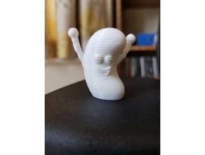 smiley fagiolo 3d Stampa stampante carina contento gelatina fagioli modello viso giocattolo 3d print model - Mito3D