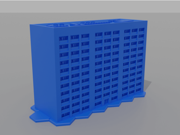 6mm residencial torre 4a enfeitiçado hexágono 3D print model - Mito3D