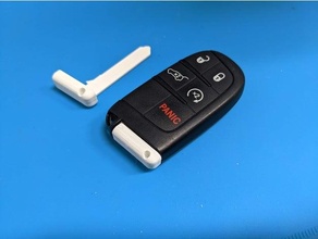 2014 cip büyük Cherokee anahtar fob eklemek Chrysler atlatmak anahtarlık 3d print model - Mito3D