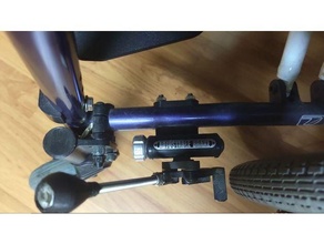 fauteuil roulant frein monter vélo disque freins pièces 3d print model - Mito3D