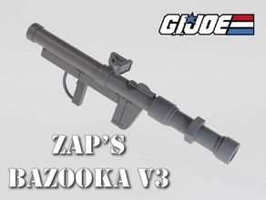zap's bazooka v3 112 scale action figure classified gi joe gijoe weapon gun zap 3d print model - Mito3D