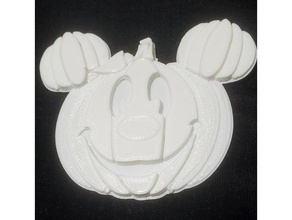 mickey Kürbis jack lantern Disney Halloween Maus 3d print model - Mito3D