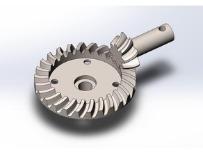 hpi savage xl flux bevel gear spiral cut hsf299x gears 3d print model - Mito3D