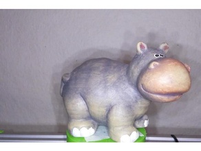 hippopotame 3d print model - Mito3D
