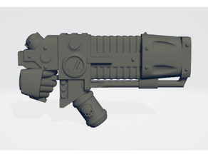 Sombrio anjos plasma queimador procuração 40k arma fogo espaço marinho martelo guerra 3d print model - Mito3D