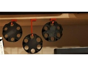 sotavento precisión auto disco polvo medida montar percha recarga almacenamiento 3d print model - Mito3D
