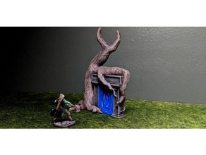 stone portal tree dnd mini miniature prop dungeons dragons rpg tabletop wargaming 3d print model - Mito3D