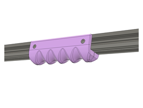 printer grip handle 2020 aluminum extrusion mount 3d creality ender 3 ender3 handlebar vslot 3d print model - Mito3D