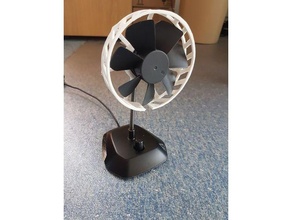 cage arctic breeze usb desk fan arcticbreeze cooling vent ventilation ventilator 3d print model - Mito3D
