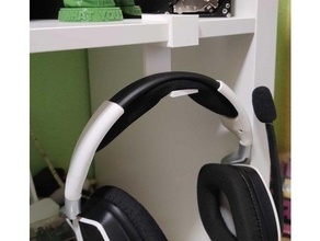 casco apoyo soporte paraca cascos mueble auriculares ikea 3d print model - Mito3D