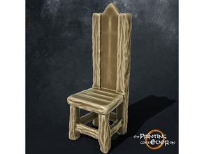 medieval cadeira 28m dnd fantasia Frostgrave rpg espalhar terreno escaramuça Banqueta jogos guerra madeira 3d print model - Mito3D