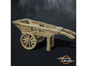 wooden cart 28mm dnd frostgrave lotr rpg scatter terrain skirmish wargaming warhammer wheels wood 3d print model - Mito3D