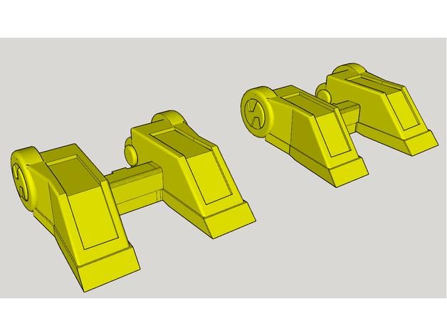 transformadores otoño Cybertron grimlock reemplazo pies foc 3D print model - Mito3D